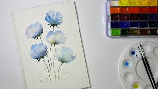 Watercolor  Botanical drawing  Art for Rest  Акварель [upl. by Mojgan]