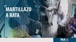 Pasajero se la supo más que la rata frustra asalto en combi del Edomex [upl. by Onez755]