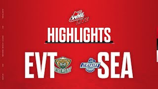 Everett Silvertips at Seattle Thunderbirds 1118  WHL Highlights 202324 [upl. by Theta418]