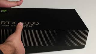 Nvidia RTX 4000 Ada Generation unboxing direct from Nvidia store [upl. by Guarino]