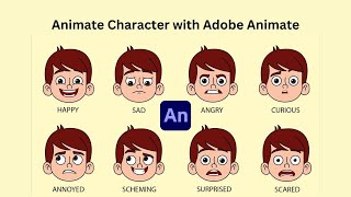 Learn Character Animation from Scratch in Adobe Animate  Adobe Animate Full Course [upl. by Shivers]