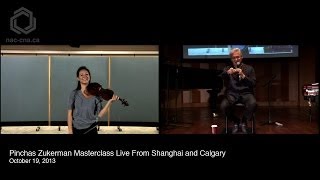 Pinchas Zukerman Masterclass Live from Shanghai and Calgary [upl. by Sivrup285]