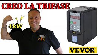 0902 COME CREARE LA TRIFASE IN CASA VEVOR VFD 4KW [upl. by Iral]