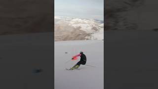 50mph on skis skiing skier ski skiracer snow extremesports viral fyp trending [upl. by Nauwaj]