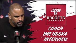 Ime Udoka  Postgame Houston Rockets Vs Golden State Warriors  20242025 NBA Season [upl. by Erdnad]