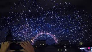 LONDON New Years Eve 2024 🎇 🎆 4K  Full Fireworks Drone show [upl. by Repsag235]