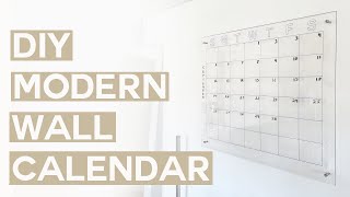 DIY MODERN WALL CALENDAR [upl. by Llyrad430]