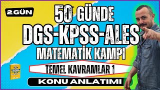 Temel Kavramlar 1  KPSSDGSALES Matematik Konu Anlatımı  50 Günde KPSSDGSALES Matematik Kampı [upl. by Orten]