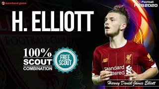 H Elliot  Using Free Scout   Scout Combination in PES 2020 [upl. by Bradstreet268]