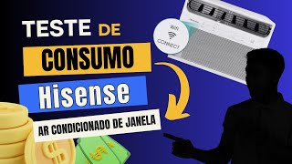 Qual é o consumo do Ar Condicionado De Janela Hisense Teste de Consumo arcondicionado review [upl. by Stclair]