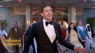 2015 Emmys  Andy Sambergs Opening Routine [upl. by Aklam]