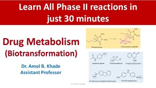 Drug Metabolism Part 5 Phase II reactions [upl. by Odarbil]