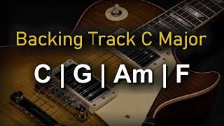 Rock Pop Backing Track C Major  70 BPM  Guitar Backing Track [upl. by Hylan]