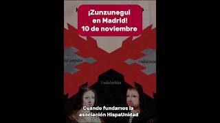 ¡ZUNZUNEGUI EN MADRID 10 DE NOVIEMBRE ENTREGA PREMIO HISPAUNIDAD [upl. by Smiga]