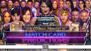 WWE Elimination Chamber 2024  Card Predictions [upl. by Tella152]