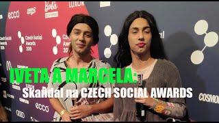 IVETA A MARCELA  Skandál na Czech Social Awards 2019 [upl. by Natsirt]