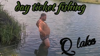 day ticket carp fishing Q lake pool bridge farm yorkshire [upl. by Shippee]