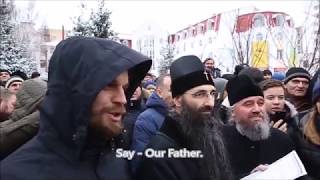 Orthodox Ukrainians face Nationalist schismatics [upl. by Nnaihs916]