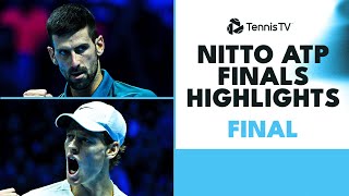 Novak Djokovic vs Jannik Sinner For The Title 🏆  Nitto ATP Finals 2023 Final Highlights [upl. by Duwad]