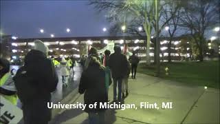 Gaza War protest in Flint MI 112124 [upl. by Azilanna]