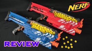 REVIEW Nerf Rival Nemesis MXVII10K Unboxing Review amp Firing Demo [upl. by Ymereg672]