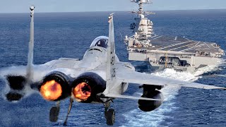 How Landing F15 on US Aircraft Carrier Could Turn into a Disaster [upl. by Esyla157]