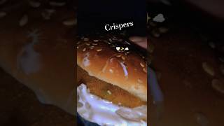 Crispers veg burger 🍔🍟ytshorts vshort recipe [upl. by Aioj910]