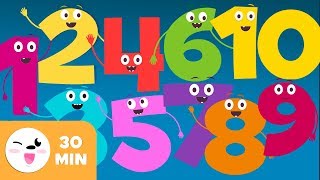 Numbers from 1 to 10  Number Songs  Learning to Count the numbers [upl. by Ayotak]