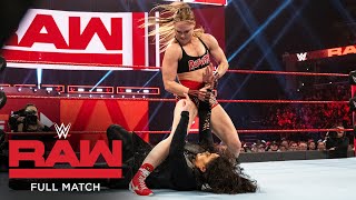 FULL MATCH  Ronda Rousey amp Sasha Banks vs Nia Jax amp Tamina Raw Jan 14 2019 [upl. by Busey]