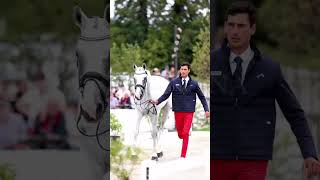 Stephane Landois Wins Silver with Late Friends Horse shorts stephanelandois horses [upl. by Nywled]