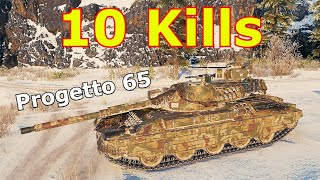 World of Tanks Progetto M40 mod 65  10 Kills [upl. by Annoyi]