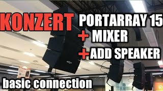 Konzert portarray 15  mixer  additional speaker connection [upl. by Wendi]