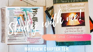 Study With MeMatthew Chapter 10 [upl. by Amalia]