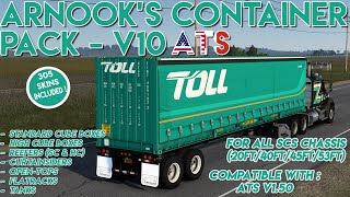 American Truck Simulator 151 Arnooks Container Pack Delivery to San Luis Potosí  DLCs amp Mods [upl. by Hollie359]