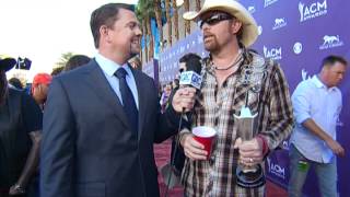 Toby Keith Red Carpet Interview ACM Awards 2012 [upl. by Negyam]