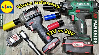 PARKSIDE PERFORMANCE Klucz Udarowy12V PPDSSA 12A1 300Nm VS Klucz Udarowy PARKSIDE 20V zielony 400Nm [upl. by Trefor]