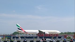 Emirates Takeoff  Chennai Airport  Plane Spotting MAAVOMM [upl. by Anaibaf882]