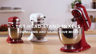 How to Assemble a KitchenAid® Tilt Head Stand Mixer [upl. by Enyalb]