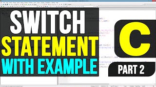 Switch Statement in C Programming Language Video Tutorials  Part 2 [upl. by Yraillih]