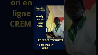 Inscription en ligne Concours CREM [upl. by Annaej]