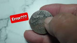 Error Coin 1832 Norway 2 Skilling coin worldcoins coincollecting norway coinscollection [upl. by Silbahc]