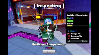 I EVOLVED LVL 50 SHARPSHOOTER WITH S SPA STATS AND SONIC TRAIT IN ANIME DEFENDERSOnly 16 OF THEM [upl. by Dray]