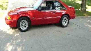 1993 mustang lx 306 cammed idle and walkaround [upl. by Yhtnomit]