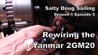 Changing Yanmar 2GM20 Wiring Harness  DIY [upl. by Lessard912]