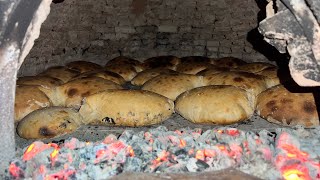 Köy fırınında kıymalı ıspanaklı peynirli pide nasıl yapılır doğal hayat [upl. by Barnard]