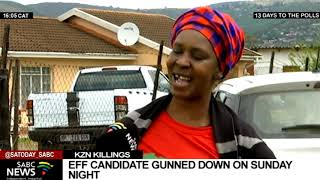 LGE 2021  EFF ward councillor candidate shot and killed in uMsunduzi KZN [upl. by Dhruv821]