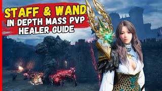 NEW Updated Staff Wand GUIDE MASS PVP  Throne and Liberty [upl. by Ahsitram922]