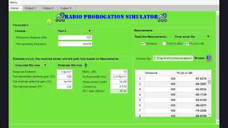 Matlab  GUI  Interface for Radio propagation simulator [upl. by Ahsied881]