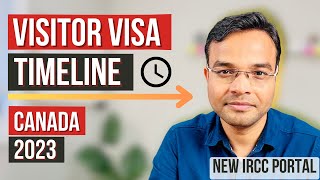 CANADA VISITOR VISA TIMELINE FOR PARENTS IN 2023  NEW IRCC PORTAL [upl. by Allisan]