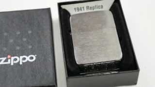 Зажигалка Zippo 1941 Replica Brushed Chrome [upl. by Sandler]